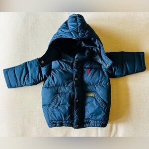 Polo RALPH LAUREN Boys Water-Repellent Down Puffer Hooded Jacket